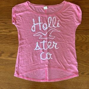 Hollister Small Pink Graphic Tee